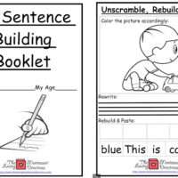 My Sentence Building Booklet